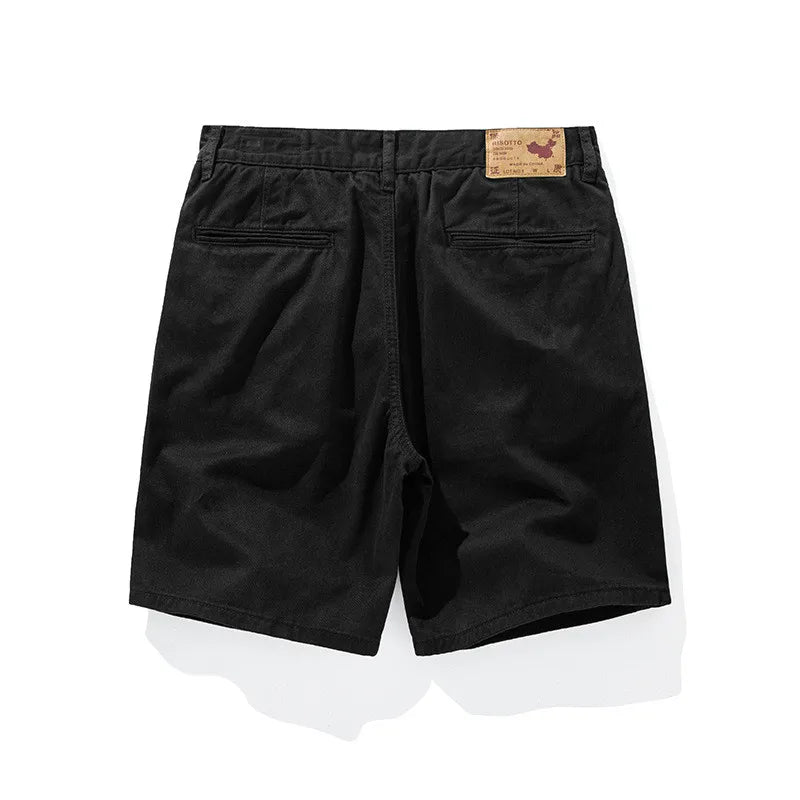 Retro Cotton Woven Hiking & Camping Shorts