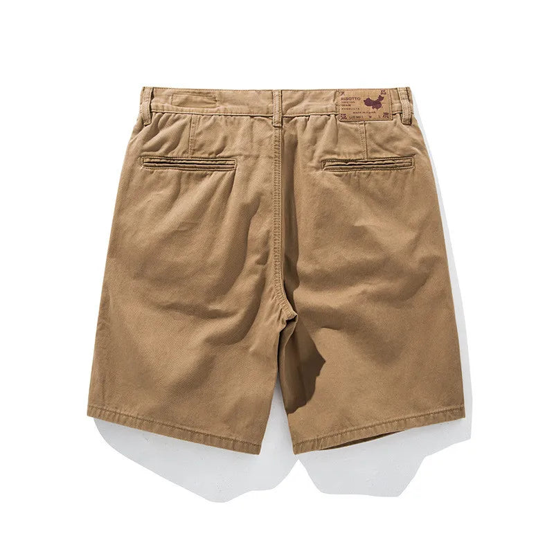 Retro Cotton Woven Hiking & Camping Shorts