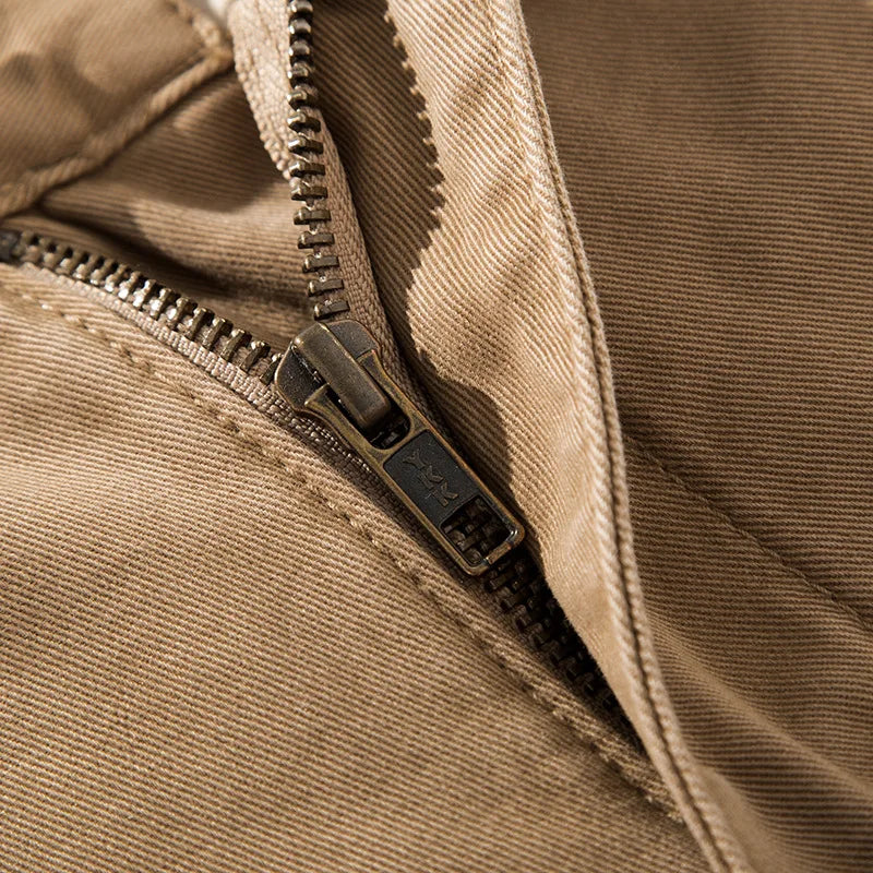Retro Cotton Woven Hiking & Camping Shorts