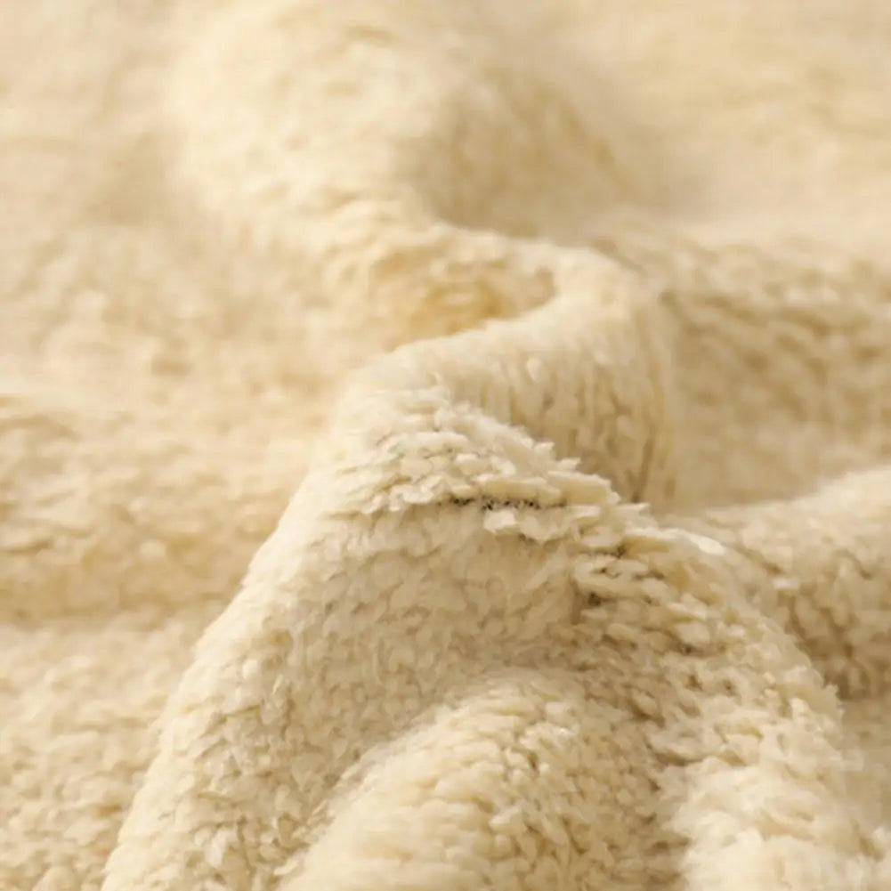 Plush-Lined Lamb Wool Winter Hoodie