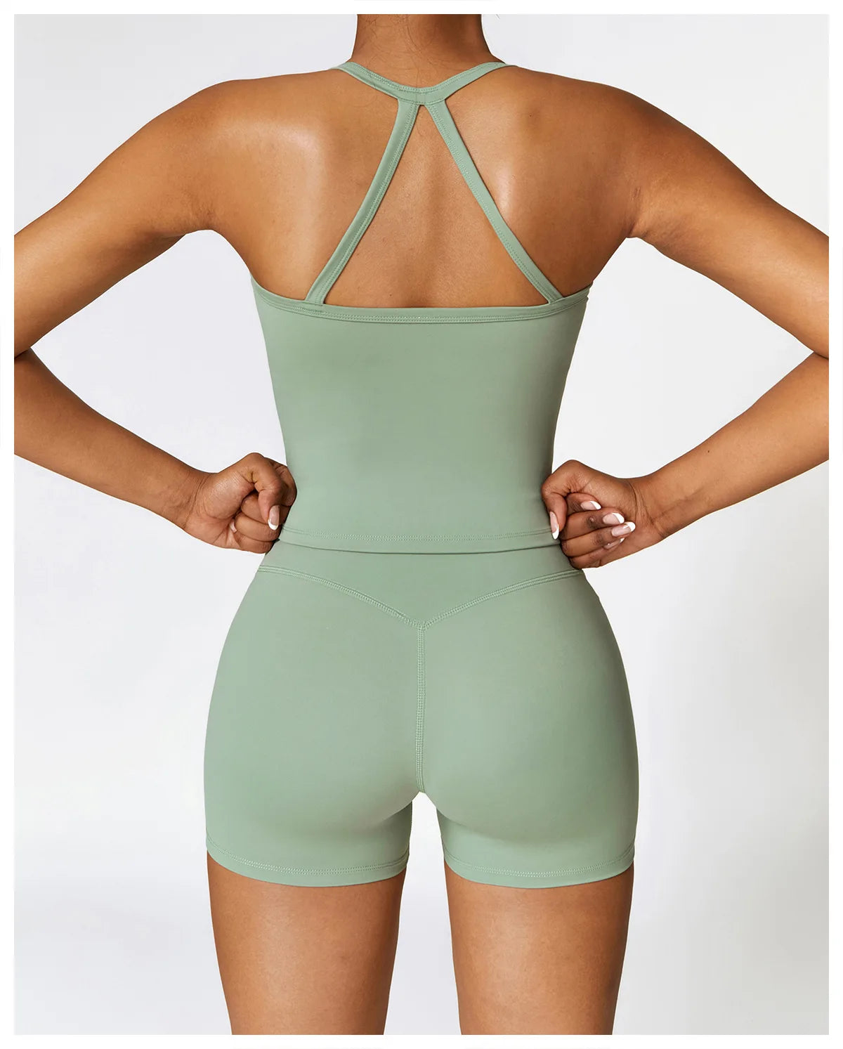 Seamless Harmony Yoga Set - Bra & Shorts