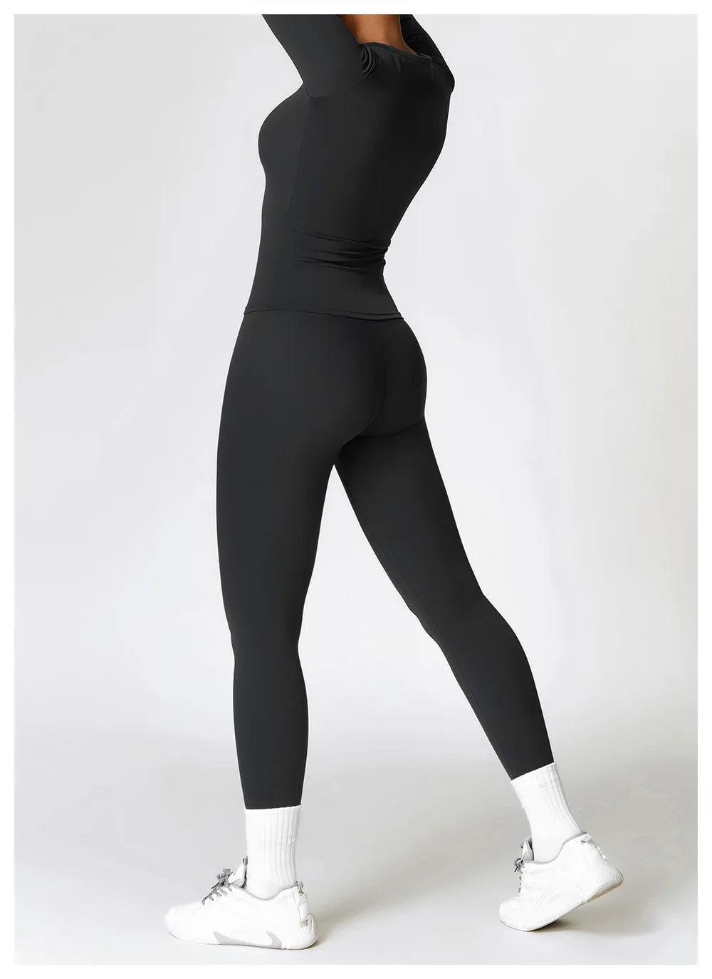 Seamless Harmony Yoga Set - Long Sleeve Tee & Leggings