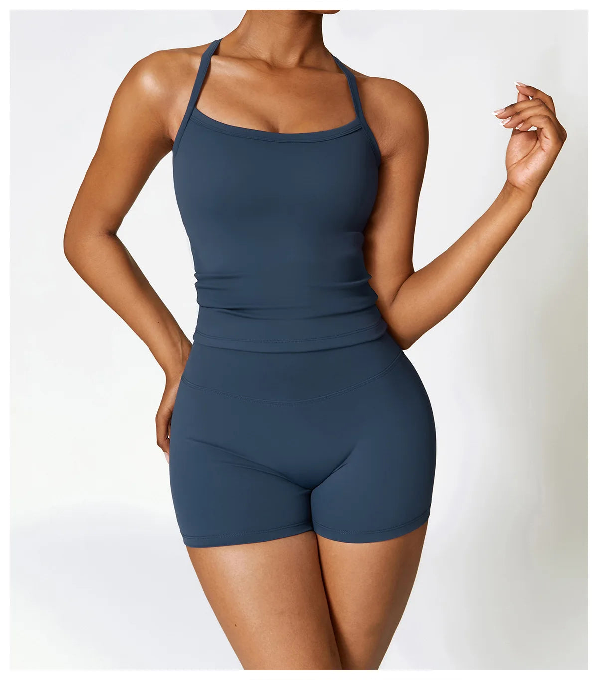 Seamless Harmony Yoga Set - Bra & Shorts