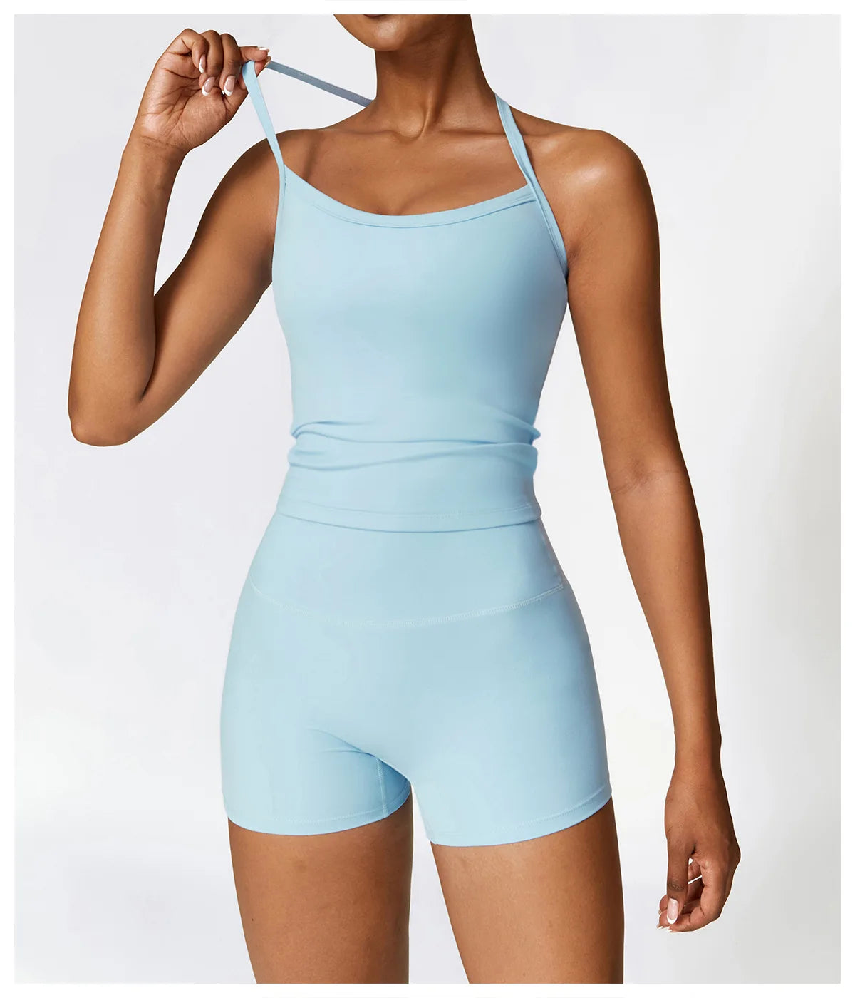 Seamless Harmony Yoga Set - Bra & Shorts