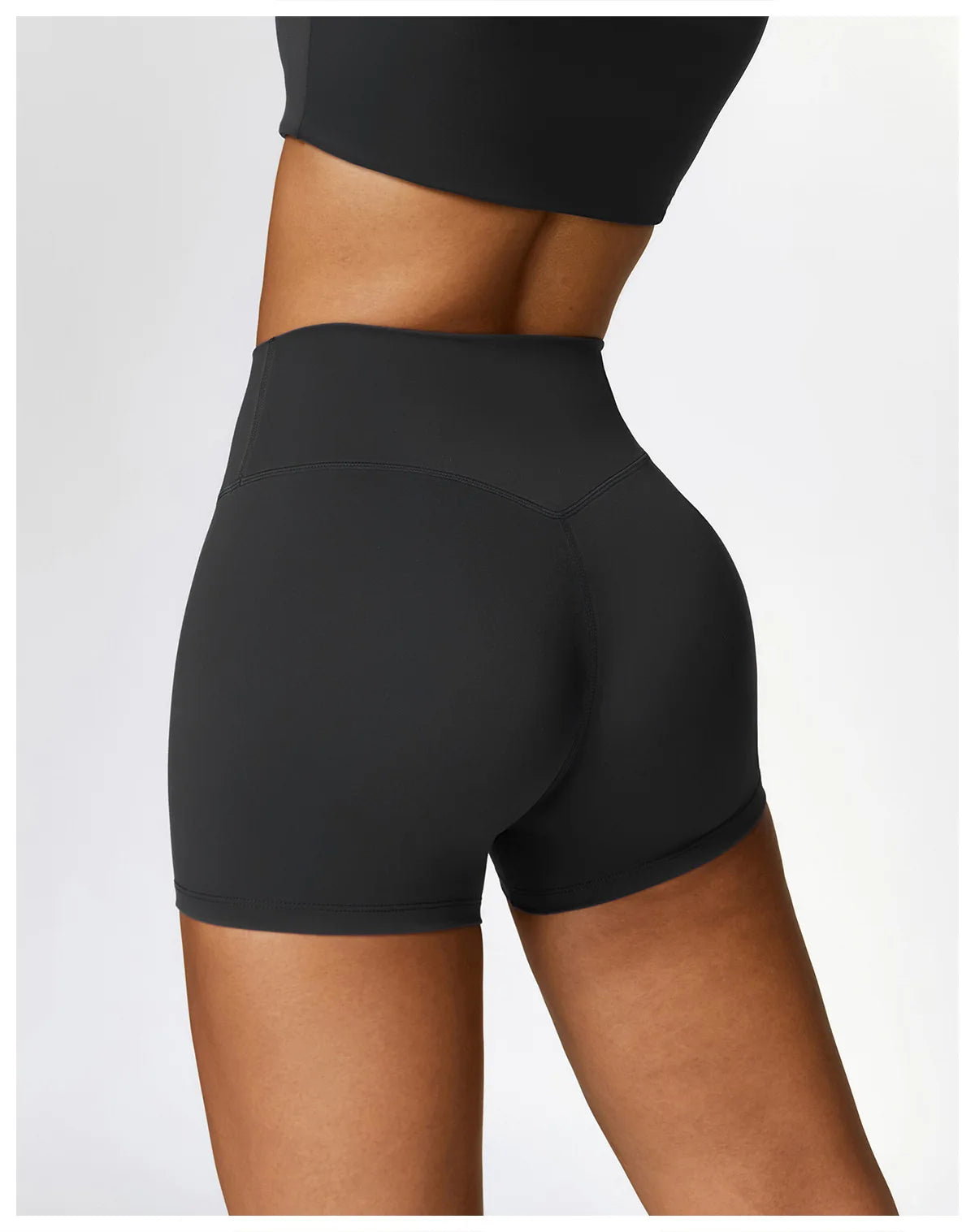 Seamless Harmony Yoga Set - Short Sleeve Tee & Shorts