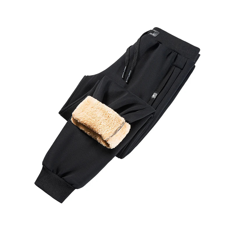 Winter Fleece-Lined Cargo Joggers