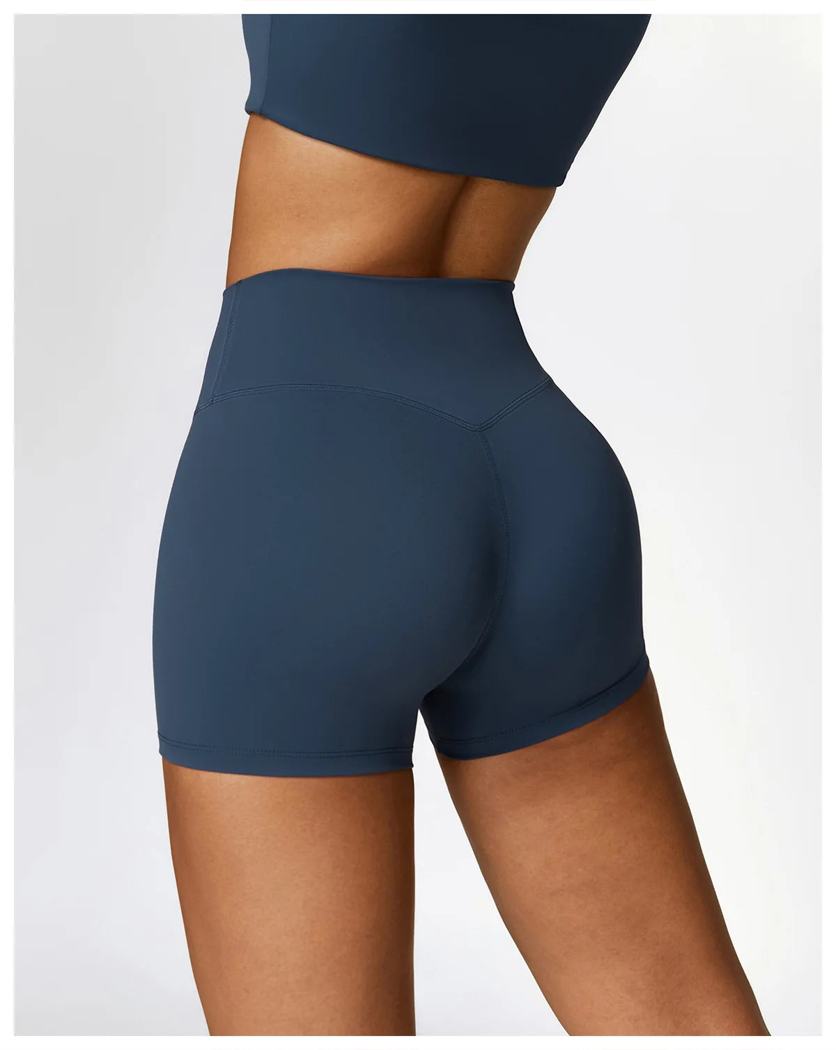 Seamless Harmony Yoga Set - Short Sleeve Tee & Shorts