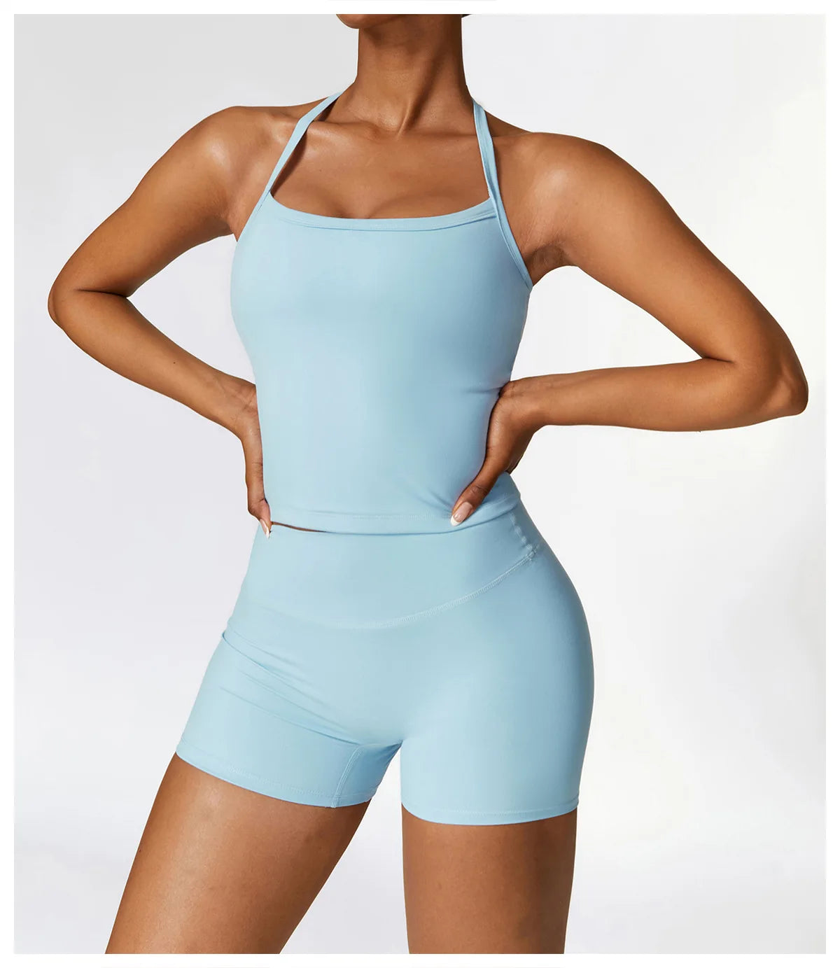 Seamless Harmony Yoga Set - Bra & Shorts