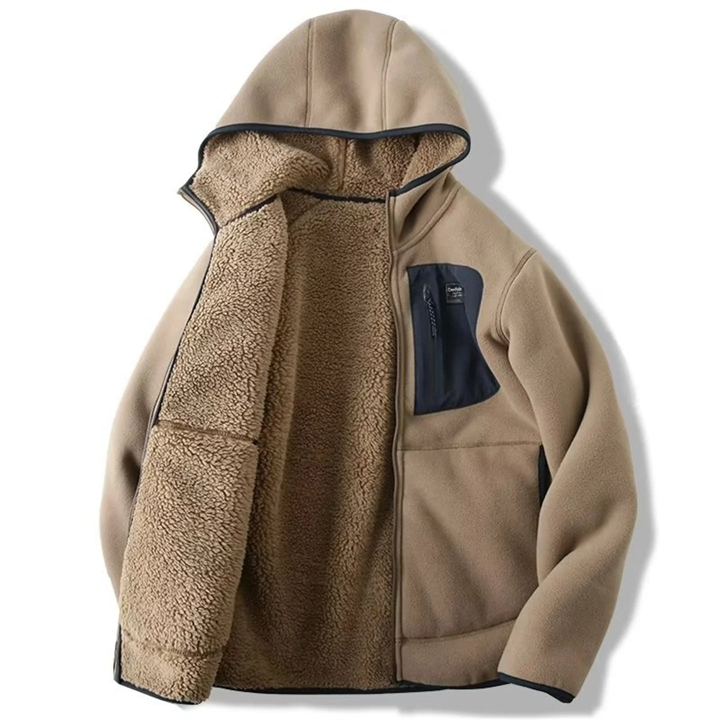 Cozy Explorer Hooded Polar Fleece Jacket